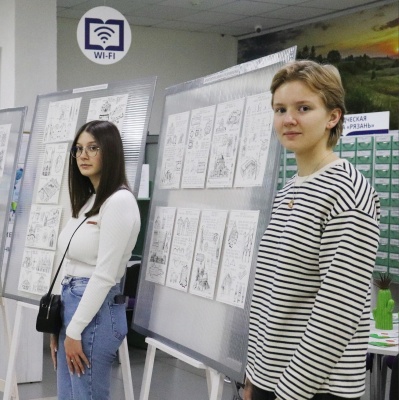 В библиотеке имени С.А. Есенина открылась выставка студентов политехнического института