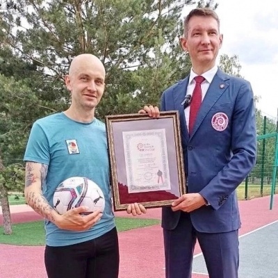 Учитель из Рязани установил новый рекорд России по чеканке мяча