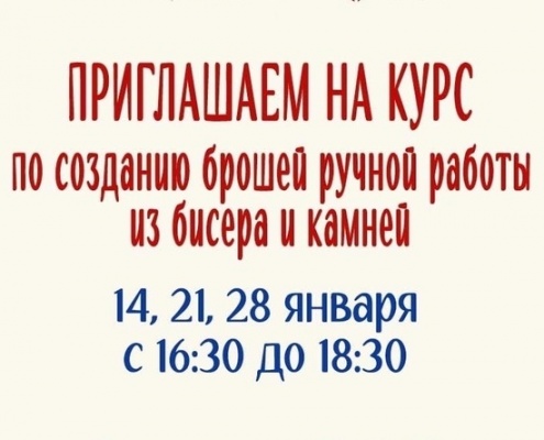 В библиотеке Горького откроется курс по созданию брошей