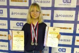 Рязанка завоевала две серебряные медали Первенства России по русским шашкам